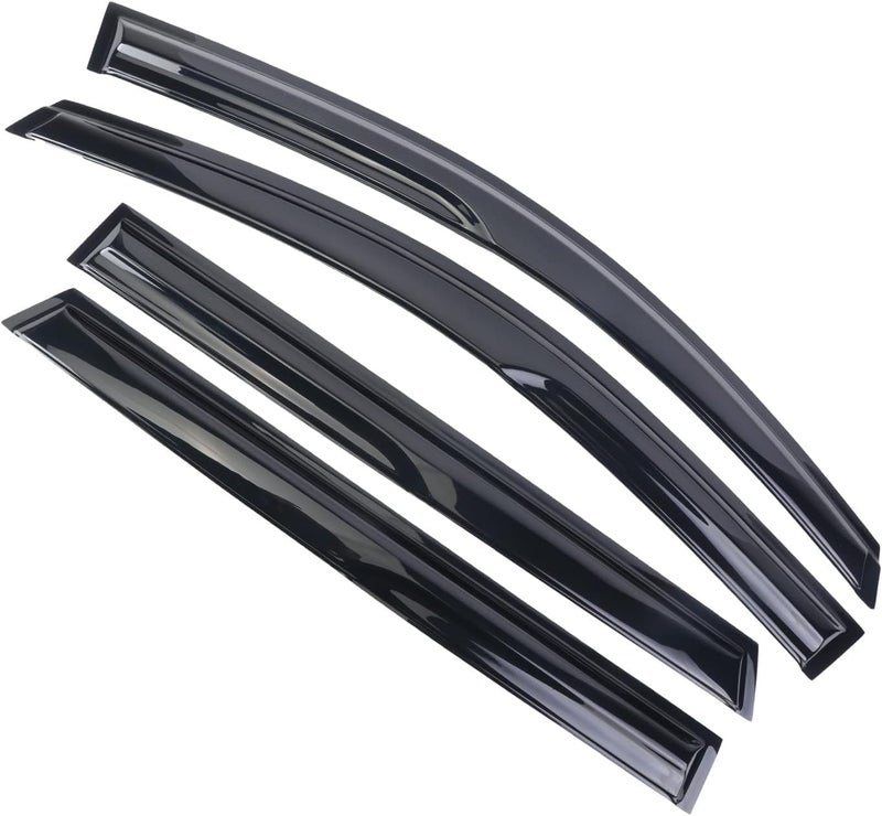 WONSABON Tape-On Window Visors Deflectors Rain Guards 4 Piece Set ‎Compatible with 2008-2016 Dodge Journey 94072 - Image 2